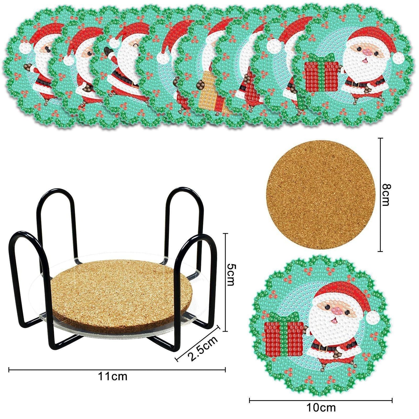 Accessoires- Achtteiliges Untersetzer-Set - Jetzt bei diamondspainting kaufen