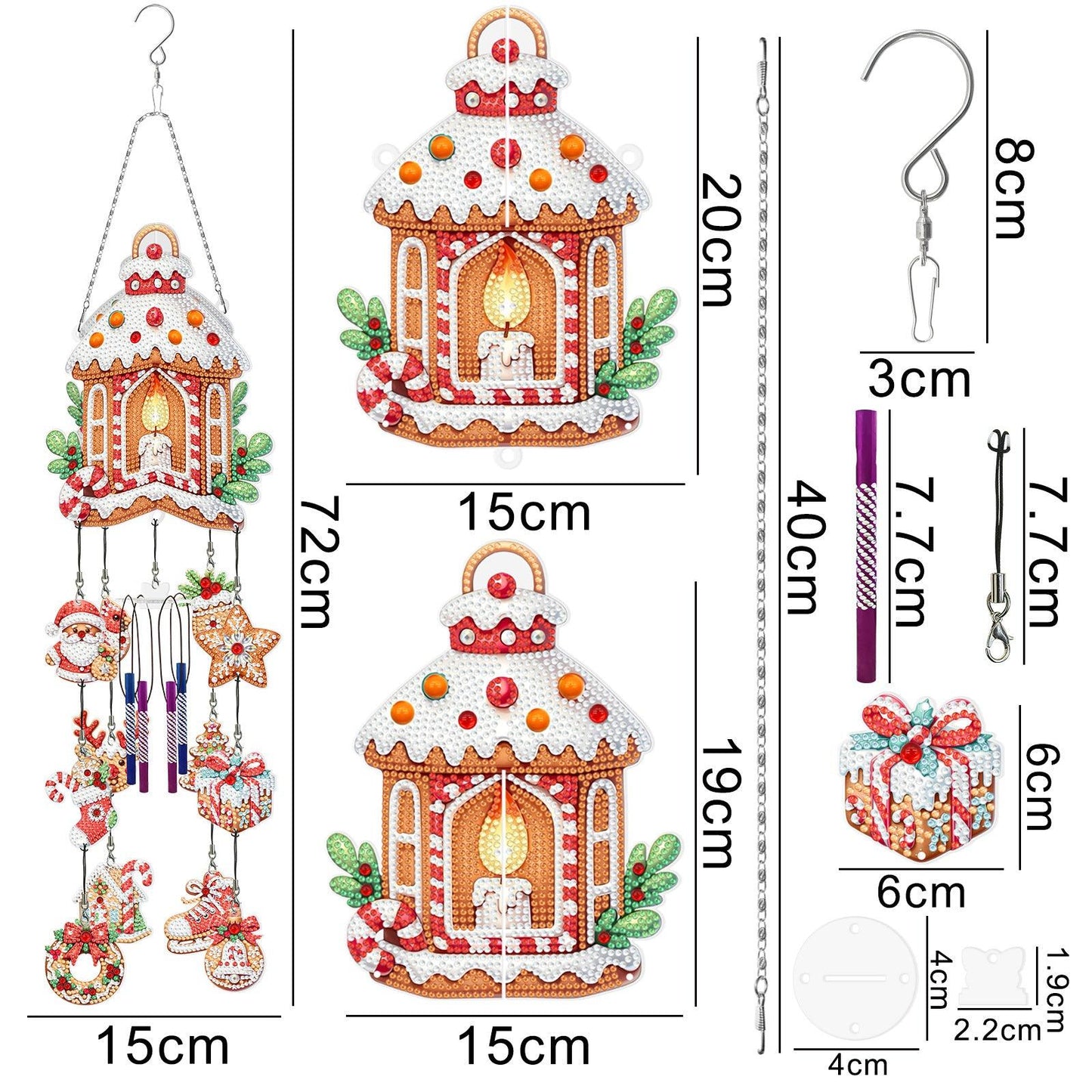 Accessoires- Wandbehänge(Weihnachtshütte) - Jetzt bei diamondspainting kaufen