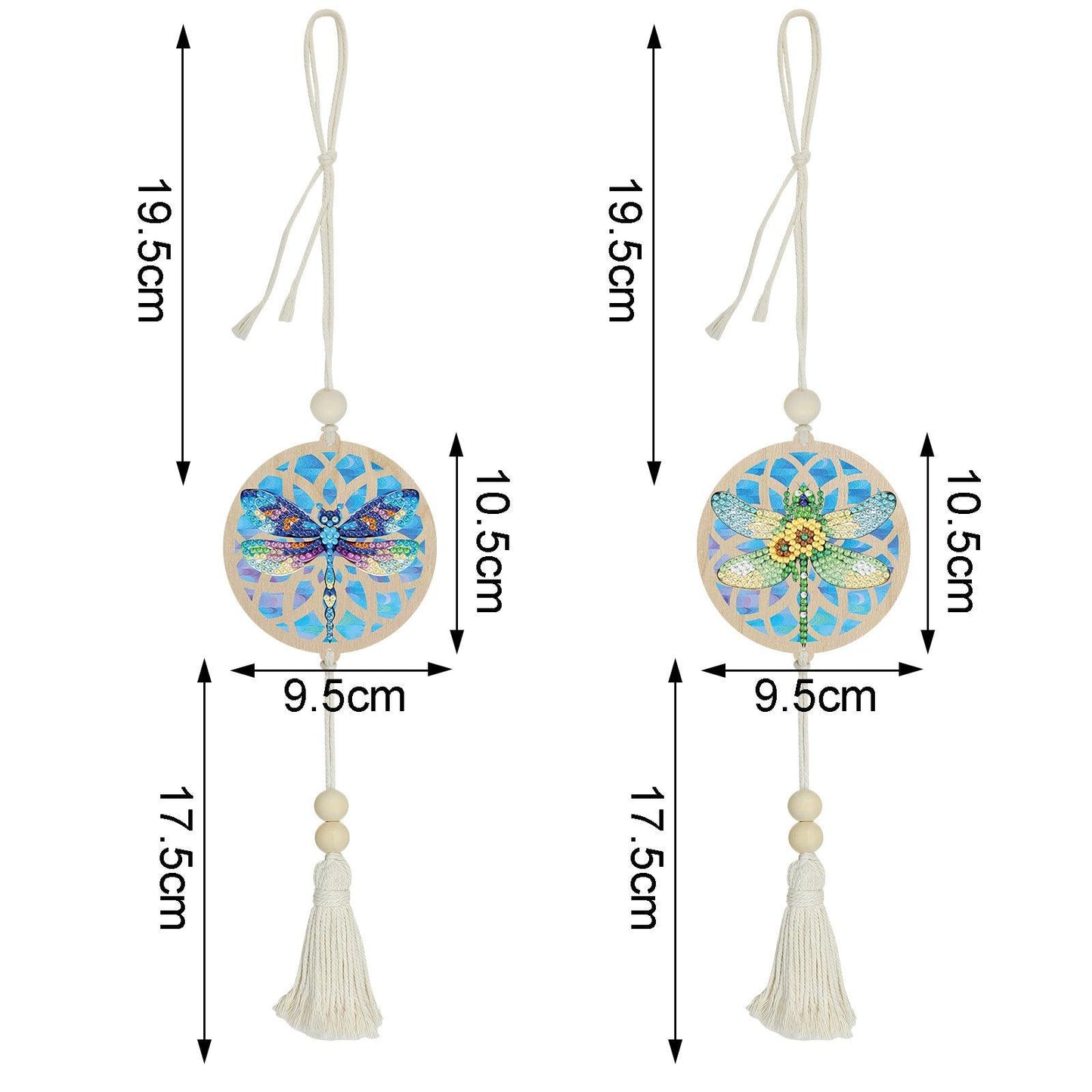 Accessoires- Wanddekoration, zweiteiliges Set(Blaugrüne Libelle) - Jetzt bei diamondspainting kaufen