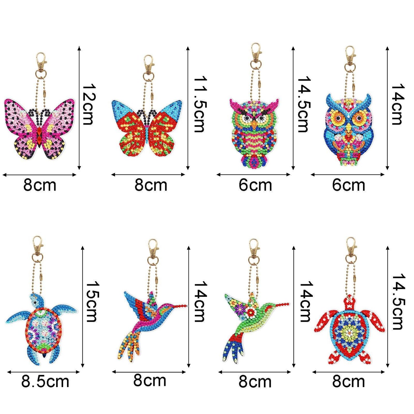 Accessories-Achtteiliges Schlüsselbundset - Jetzt bei diamondspainting kaufen