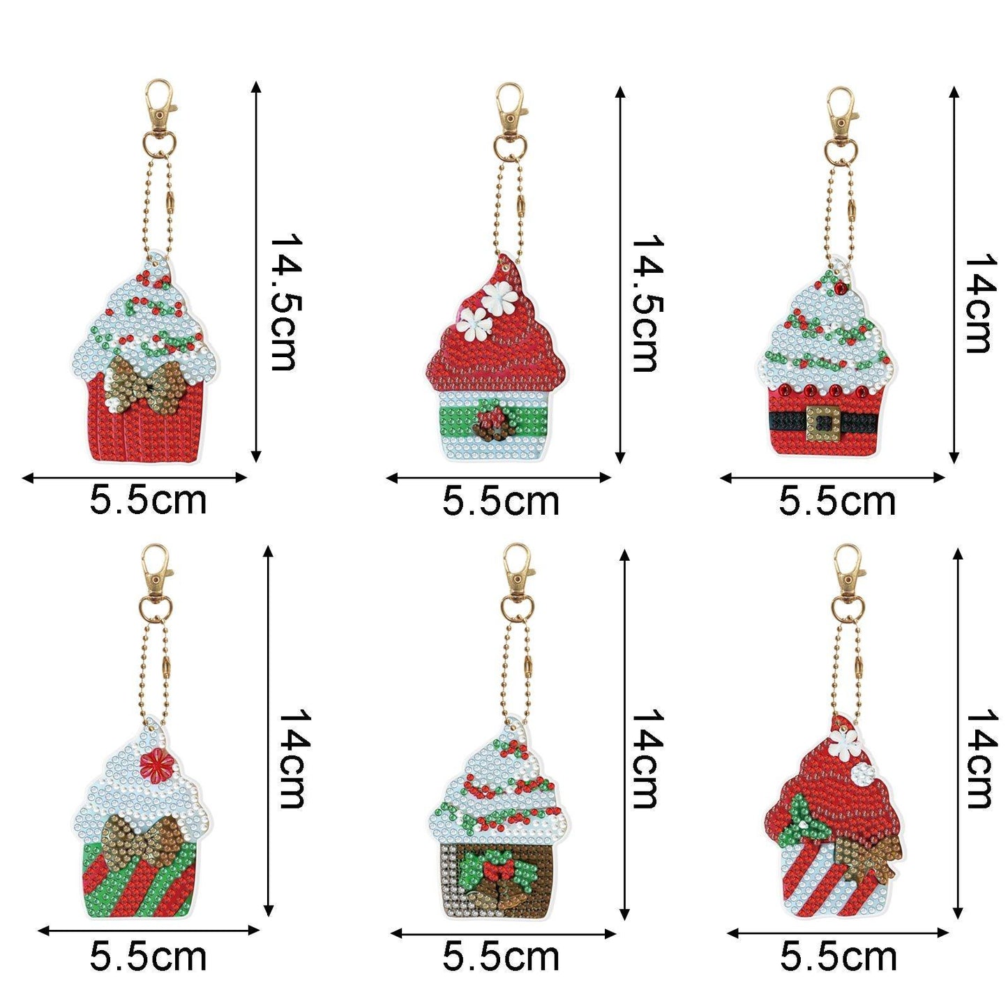 Accessories-Sechsteiliges Schlüsselanhänger-Set - Jetzt bei diamondspainting kaufen