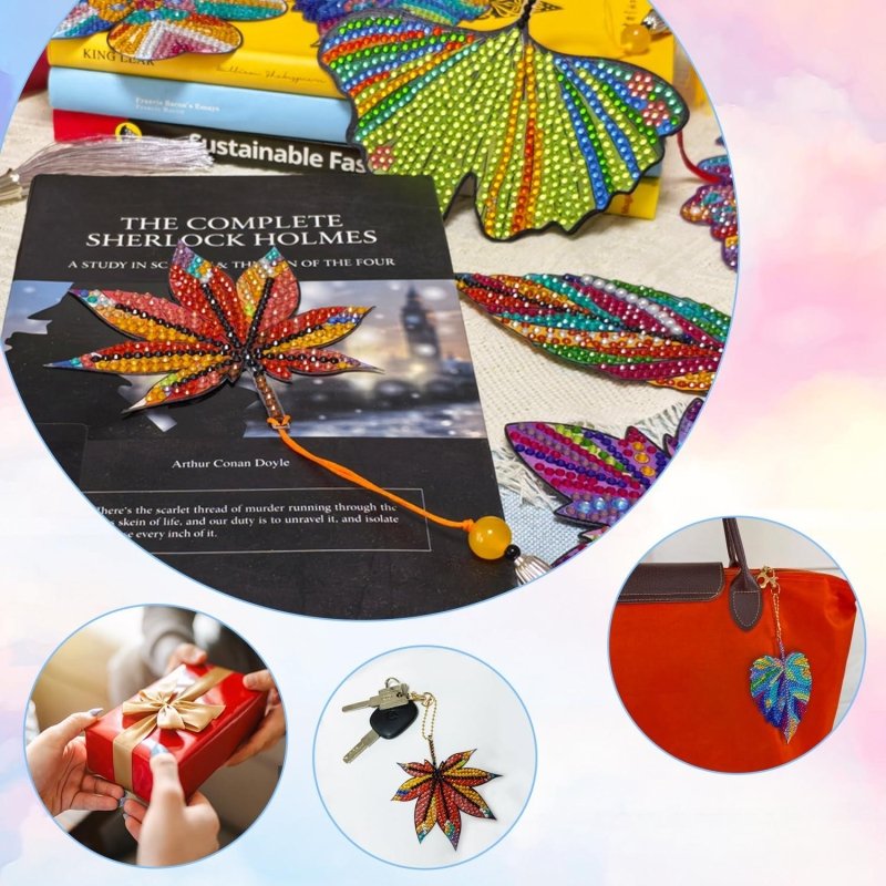 Diamond Painting-Lesezeichen mit Hund