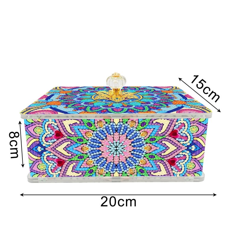 Diamond Painting-Mandala Aufbewahrungsbox