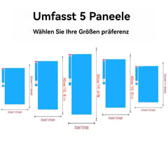 5 Paneele Diamond Painting-Schwarzer Schmetterling