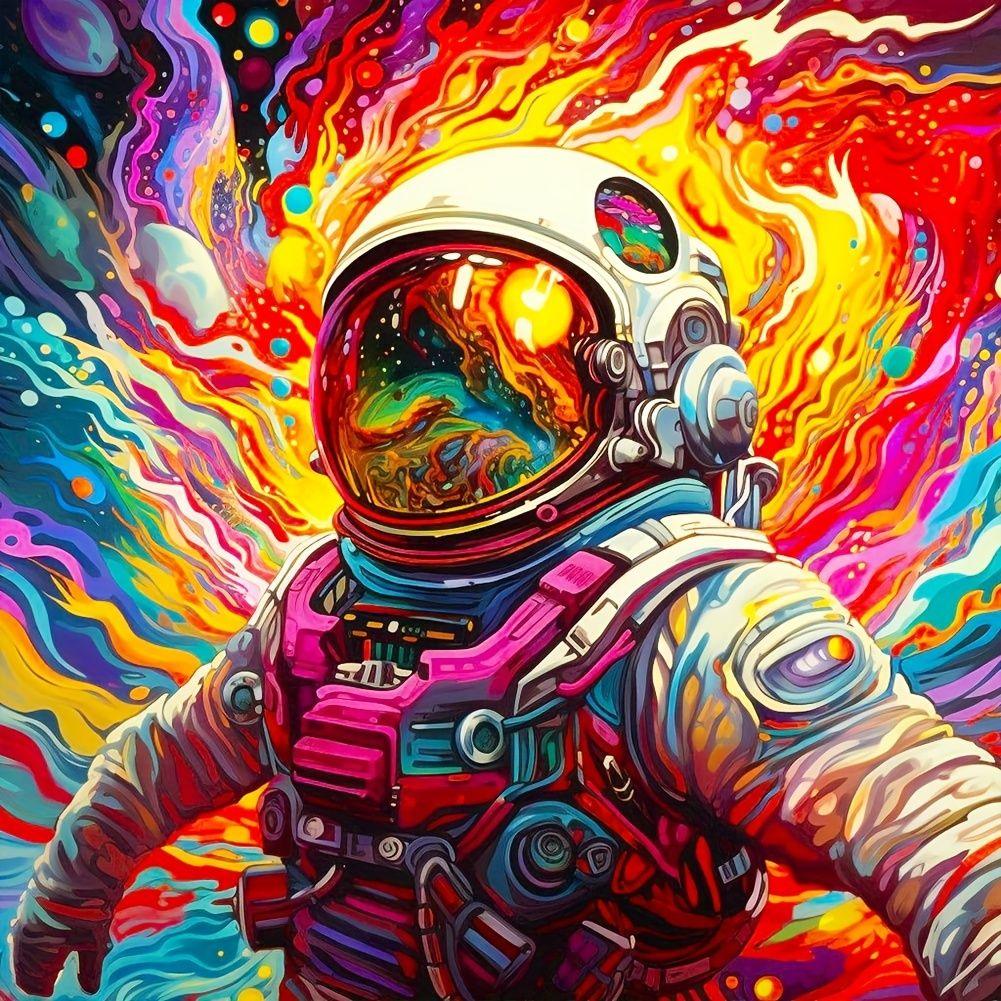 Diamond Painting-Der Astronaut