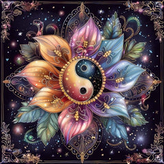 Diamond Painting-Yin-Yang-Lotus