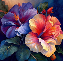 Diamond Painting-Hibiskusblume