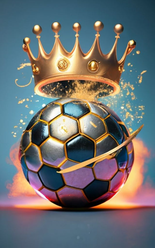 AB Diamond Painting-Fußball unter der Krone