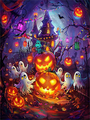 Diamond Painting-Halloween-Schloss