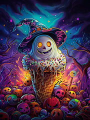 Diamond Painting-Halloween-Eiscreme