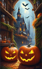 Diamond Painting-Halloween-Spukhaus