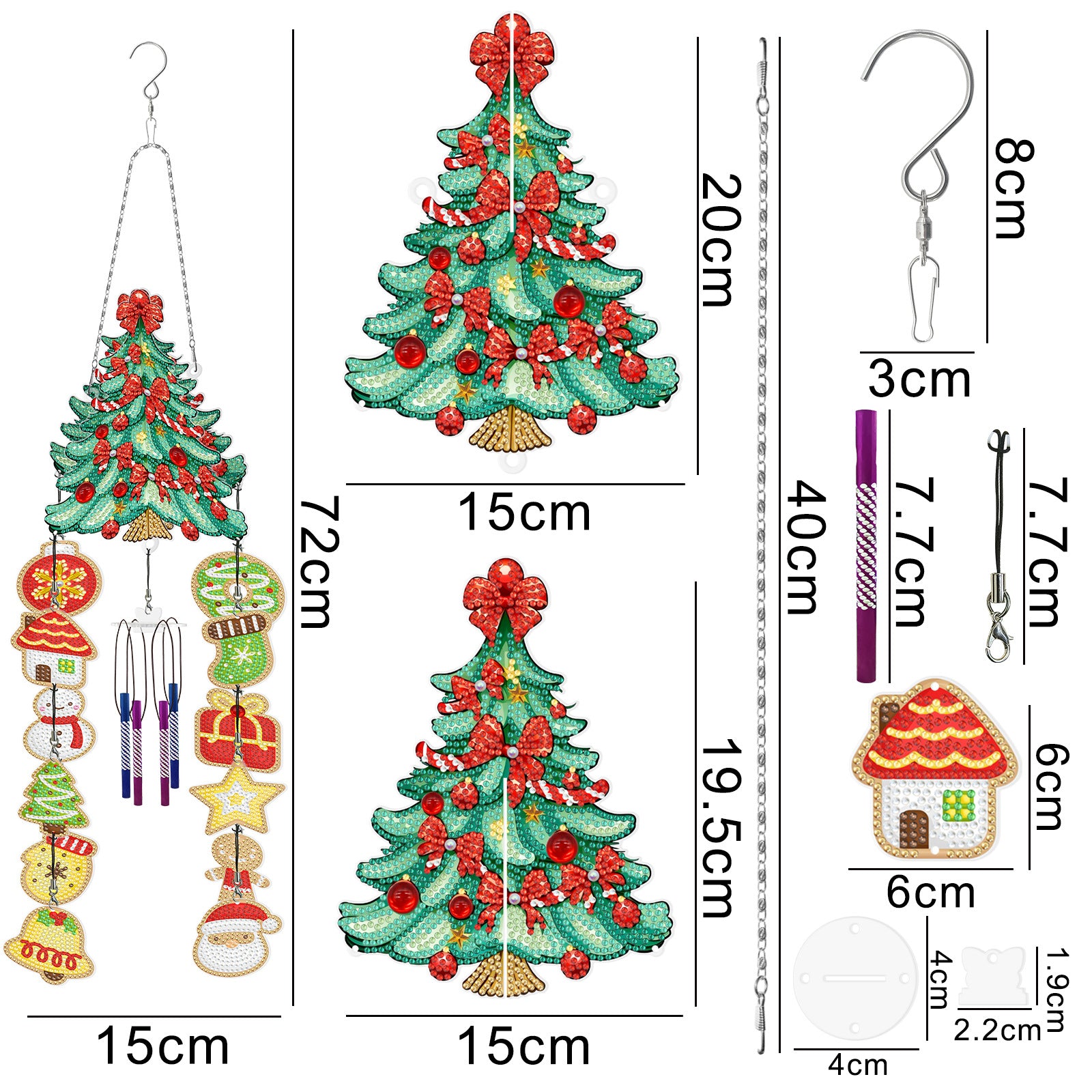 Accessoires- Wandbehänge（Weihnachtsbaum）