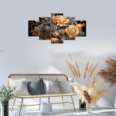 5 Paneele Diamond Painting-Blume - Jetzt bei diamondspainting kaufen