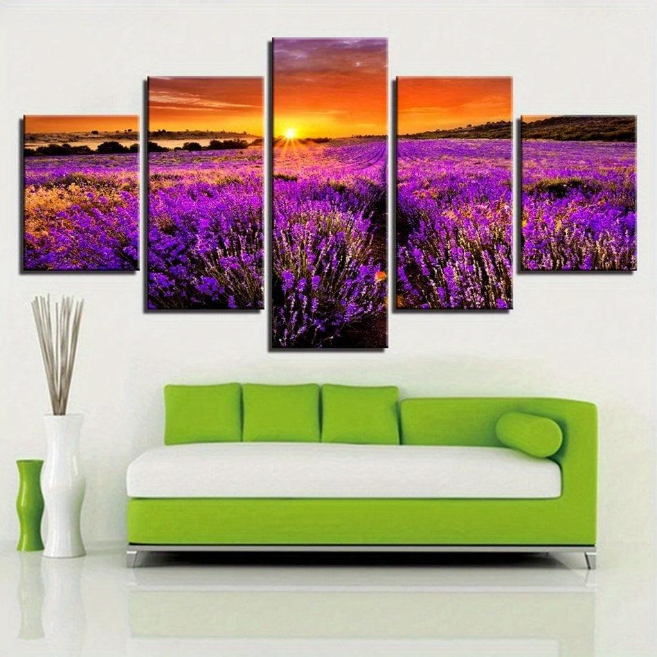 5 Paneele Diamond Painting-Lila Lavendel - Jetzt bei diamondspainting kaufen