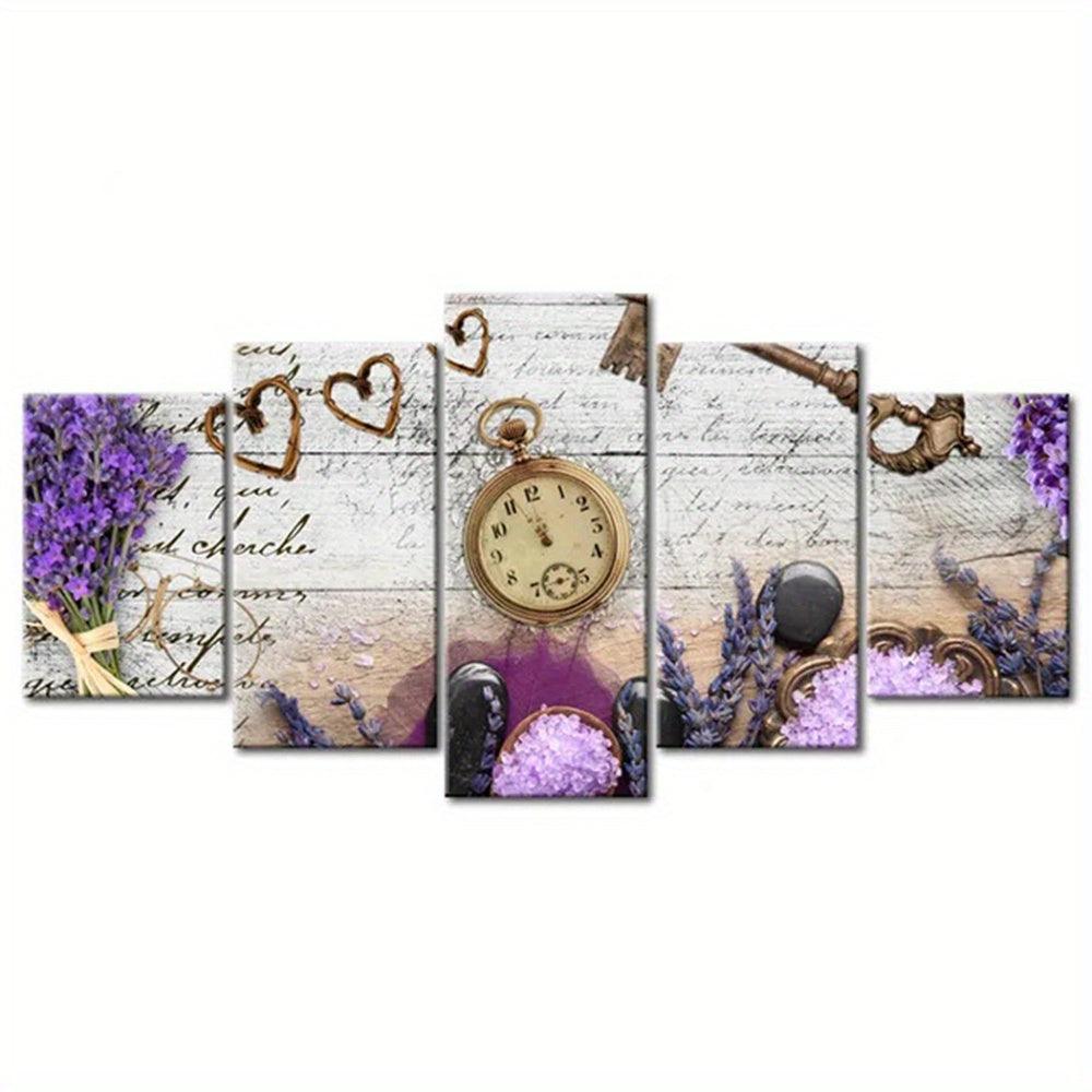 5 Paneele Diamond Painting-Uhr - Jetzt bei diamondspainting kaufen