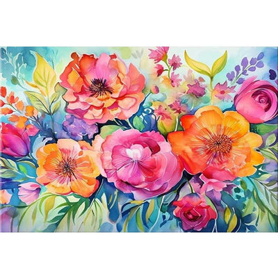 Diamond Painting-Leuchtende Blütenpracht