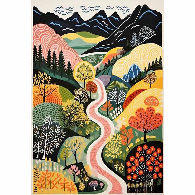 Diamond Painting-Traumhafte Landschaft