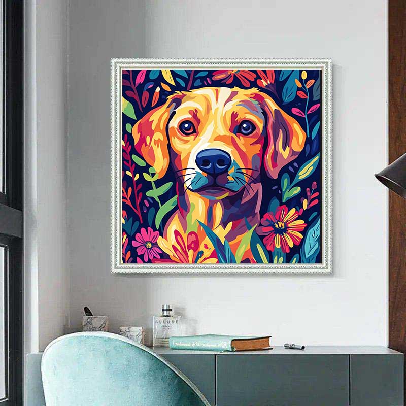Diamond Painting-Pop-Art Hund