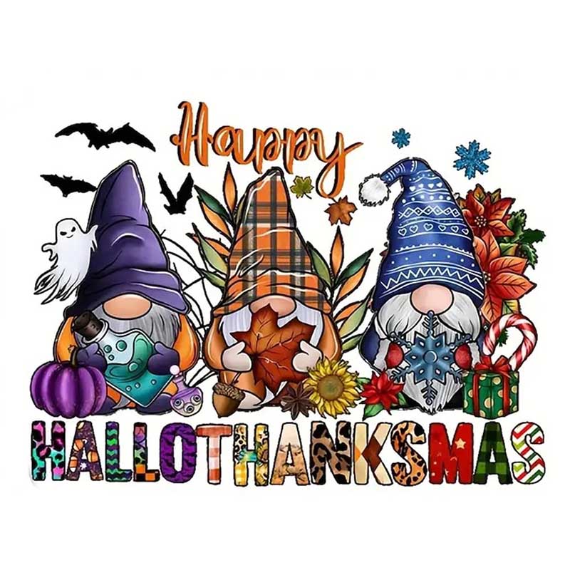 Diamond Painting-Happy Hallothanksmas