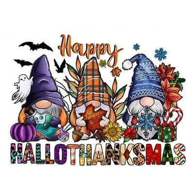 Diamond Painting-Happy Hallothanksmas