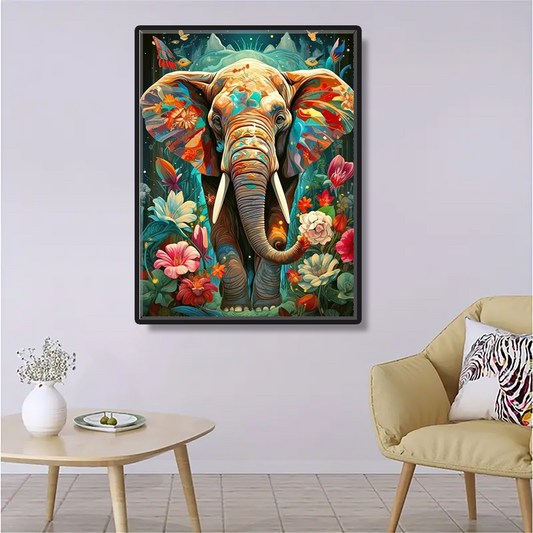 AB Diamond Painting-Elefant Im Wald