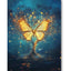 Diamond Painting-Goldener Schmetterlingsbaum