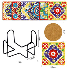 Accessoires- Sechsteiliges Untersetzer-Set (Mandala)