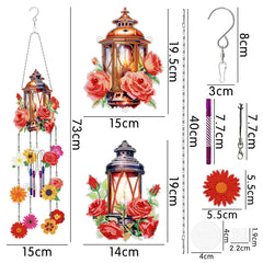 Accessoires-Hängende Windspiele (Blumenhaus)