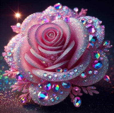 AB Diamond Painting-Die zartrosa Rose - Jetzt bei diamondspainting kaufen