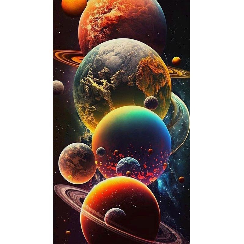 AB Diamond Painting-Planet-Serie