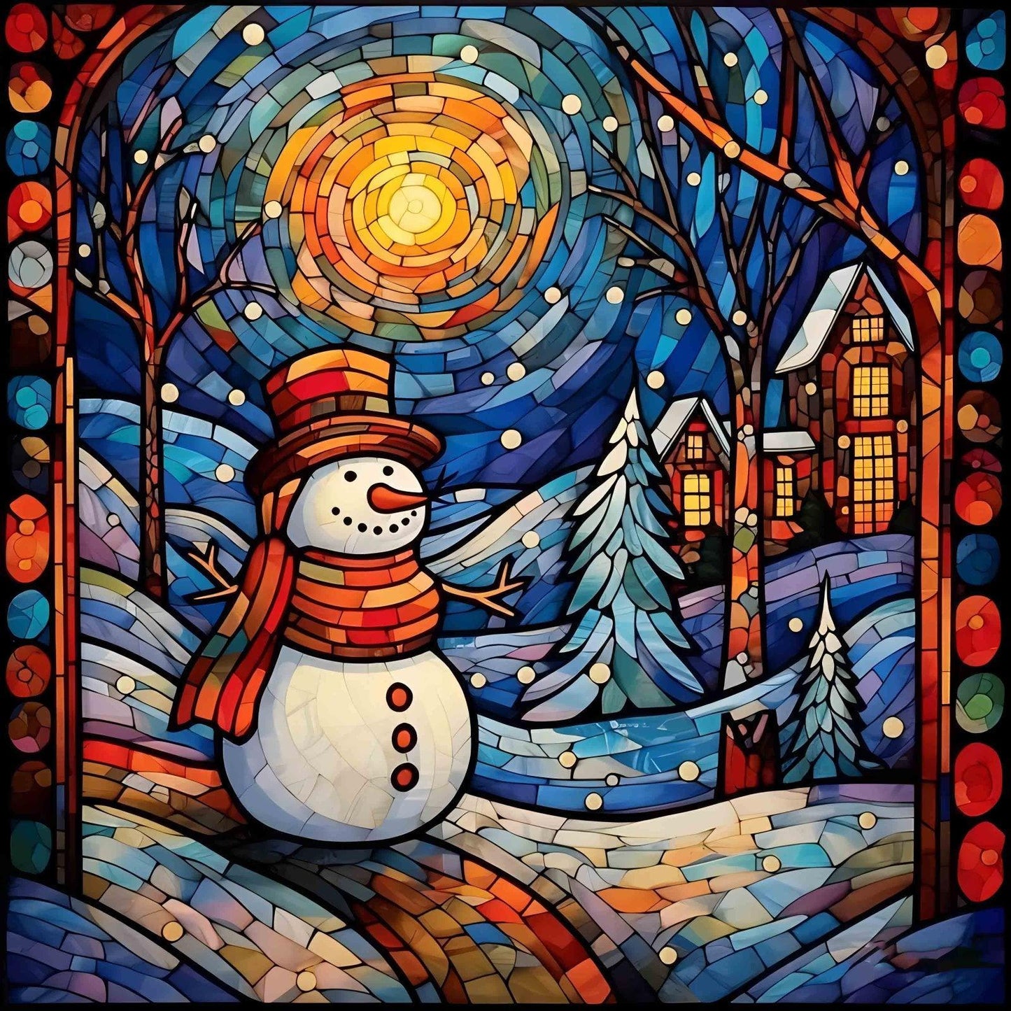 AB Diamond Painting-Weihnachts Schneemann - Jetzt bei diamondspainting kaufen