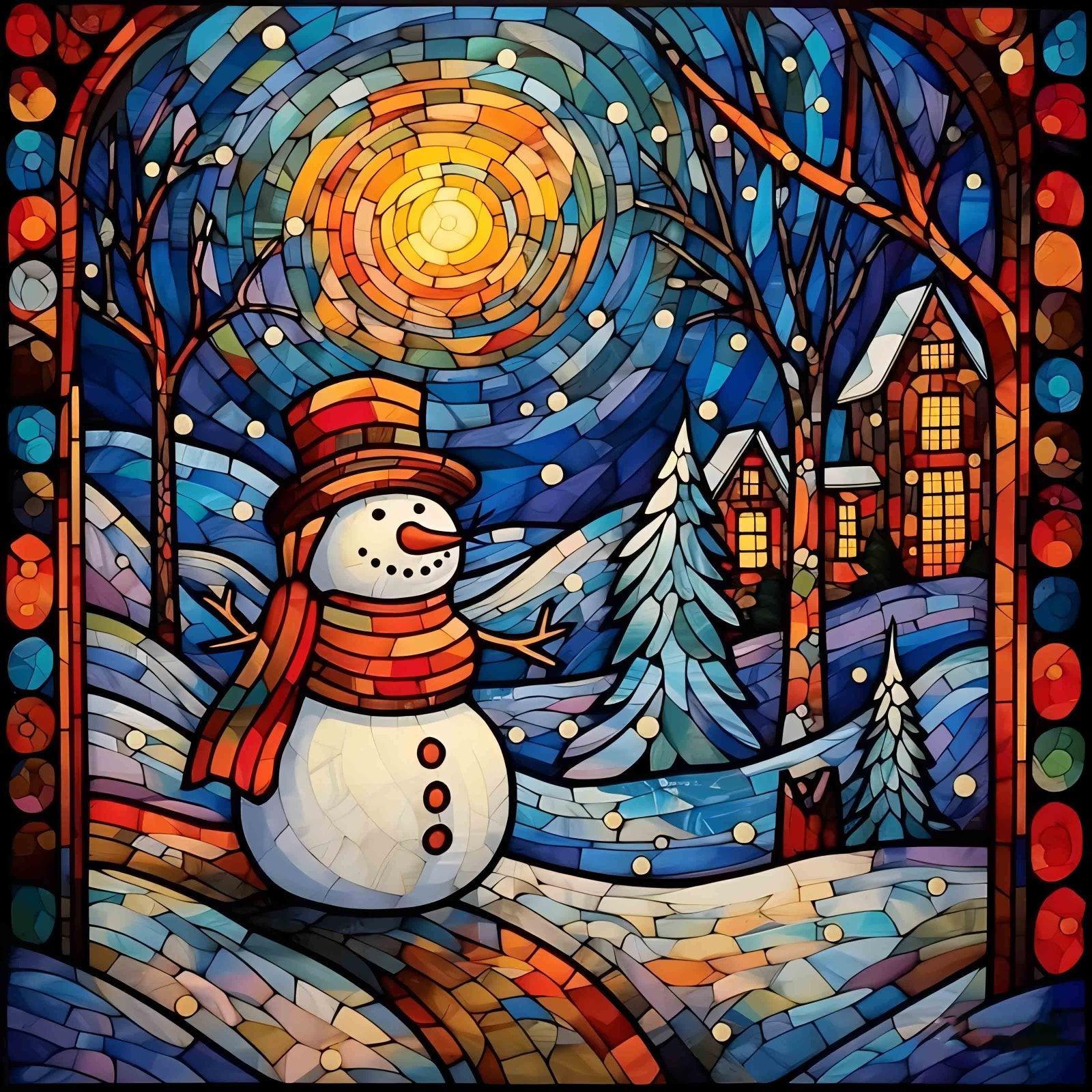 AB Diamond Painting - Weihnachts Schneemann - diamondspainting