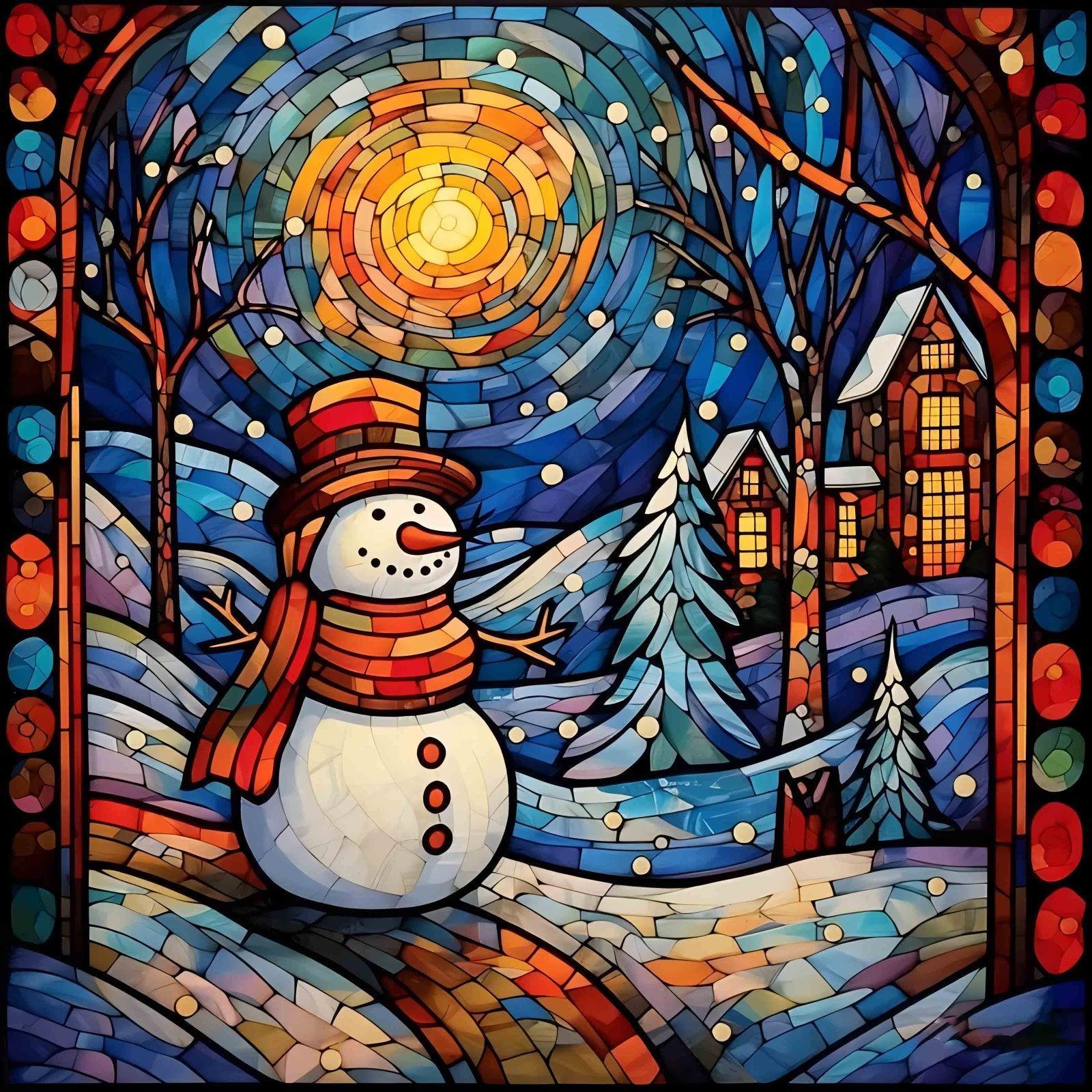 AB Diamond Painting-Weihnachts Schneemann - Jetzt bei diamondspainting kaufen