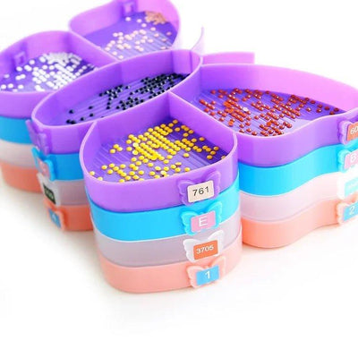 Ablageschiffchen in Schmetterlingform mit Pinsel - Jetzt bei diamondspainting kaufen