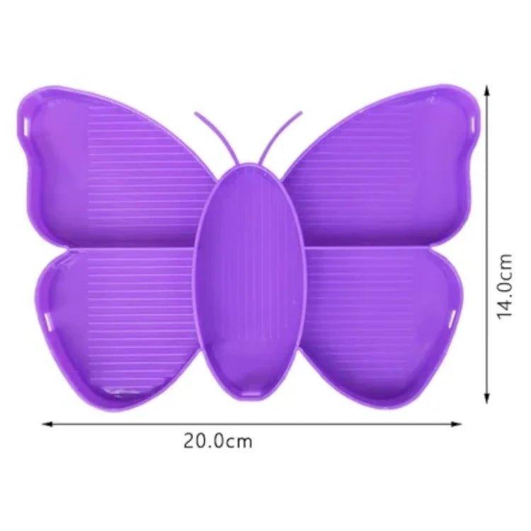 Ablageschiffchen in Schmetterlingform mit Pinsel - diamondspainting