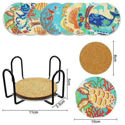 Accessoires- Achtteiliges Untersetzer-Set - Jetzt bei diamondspainting kaufen