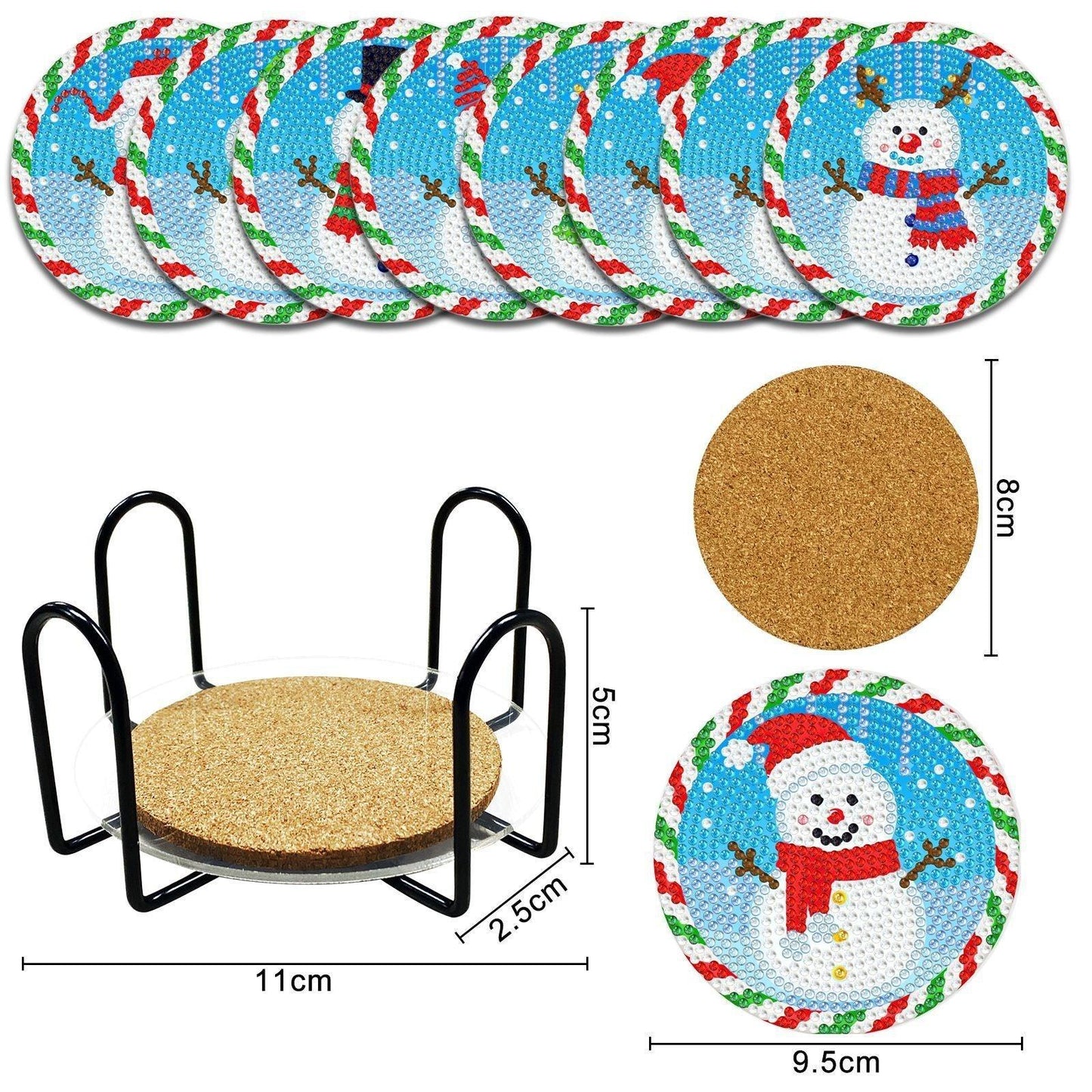 Accessoires- Achtteiliges Untersetzer-Set - Jetzt bei diamondspainting kaufen