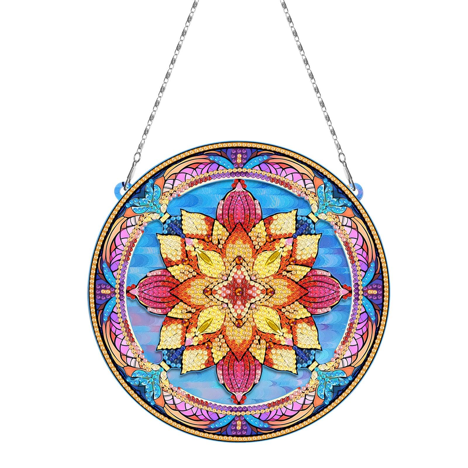 Accessoires - Dekorativer Wandbehang (Mandala) - diamondspainting