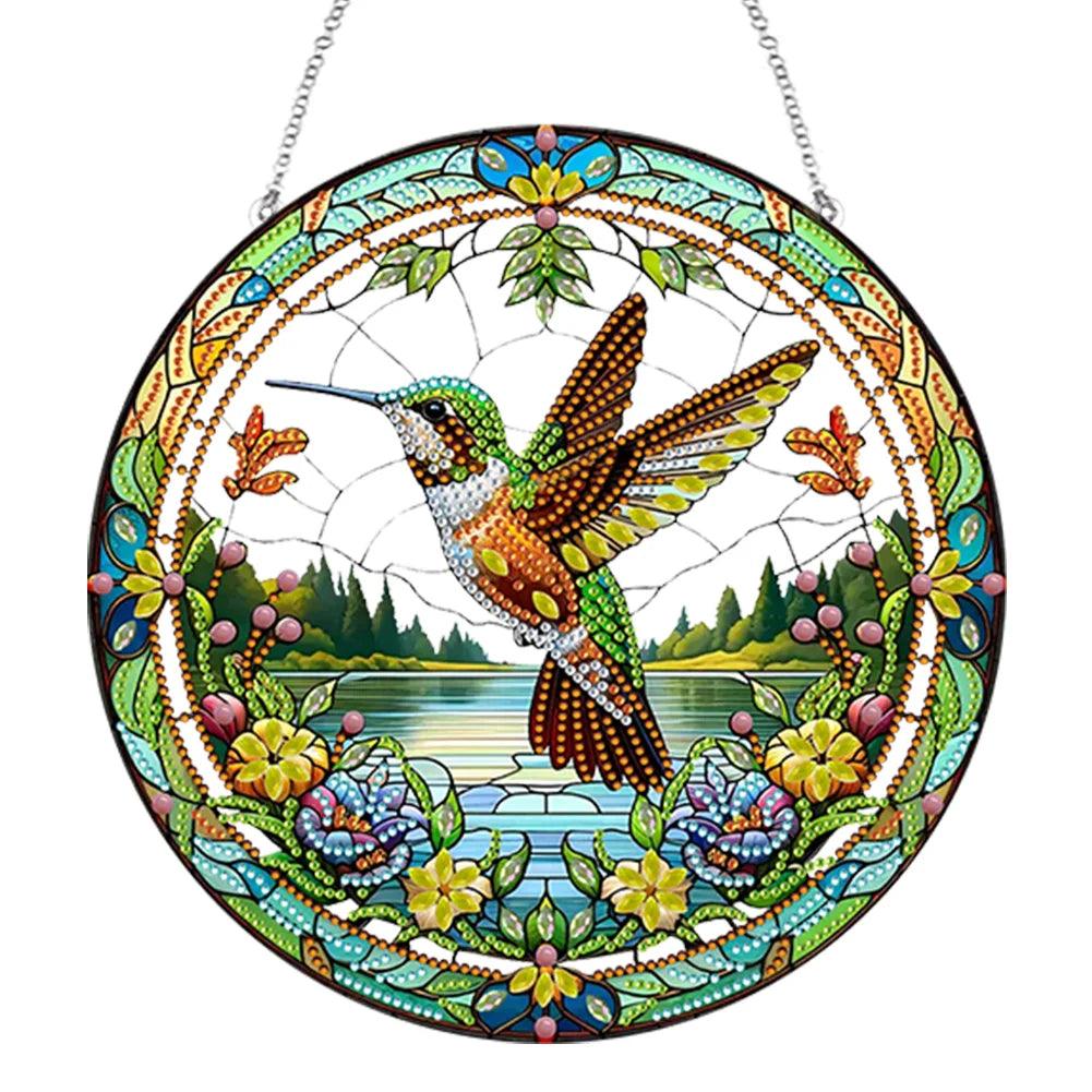 Accessoires - Dekorativer Wandbehang(Kolibri) - diamondspainting