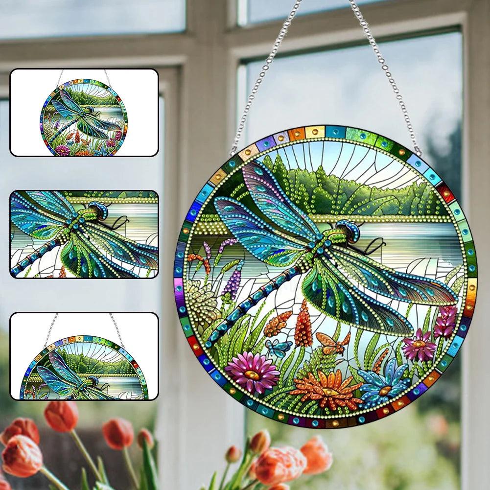 Accessoires - Dekorativer Wandbehang(Libelle) - diamondspainting