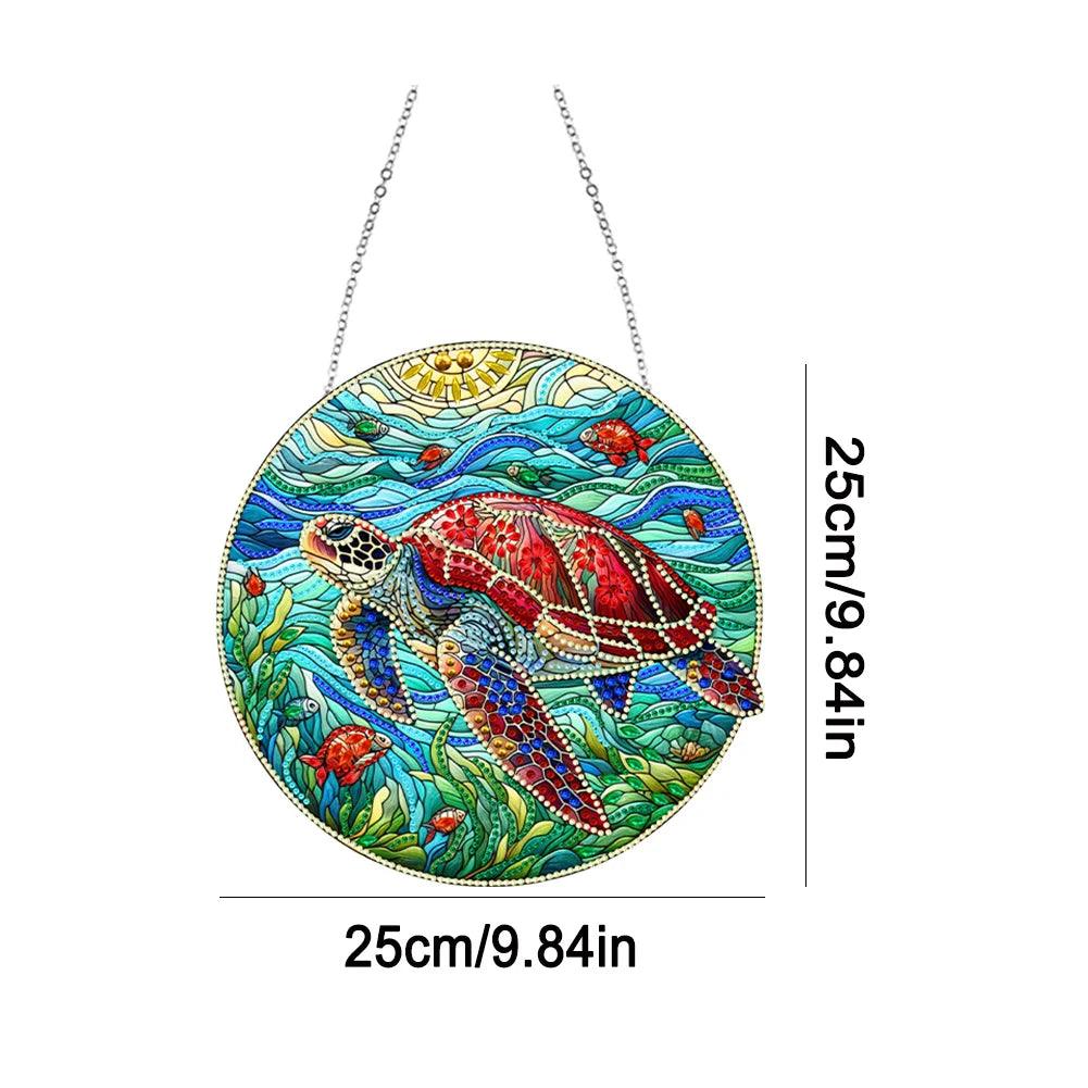 Accessoires - Dekorativer Wandbehang(Schildkröte) - diamondspainting