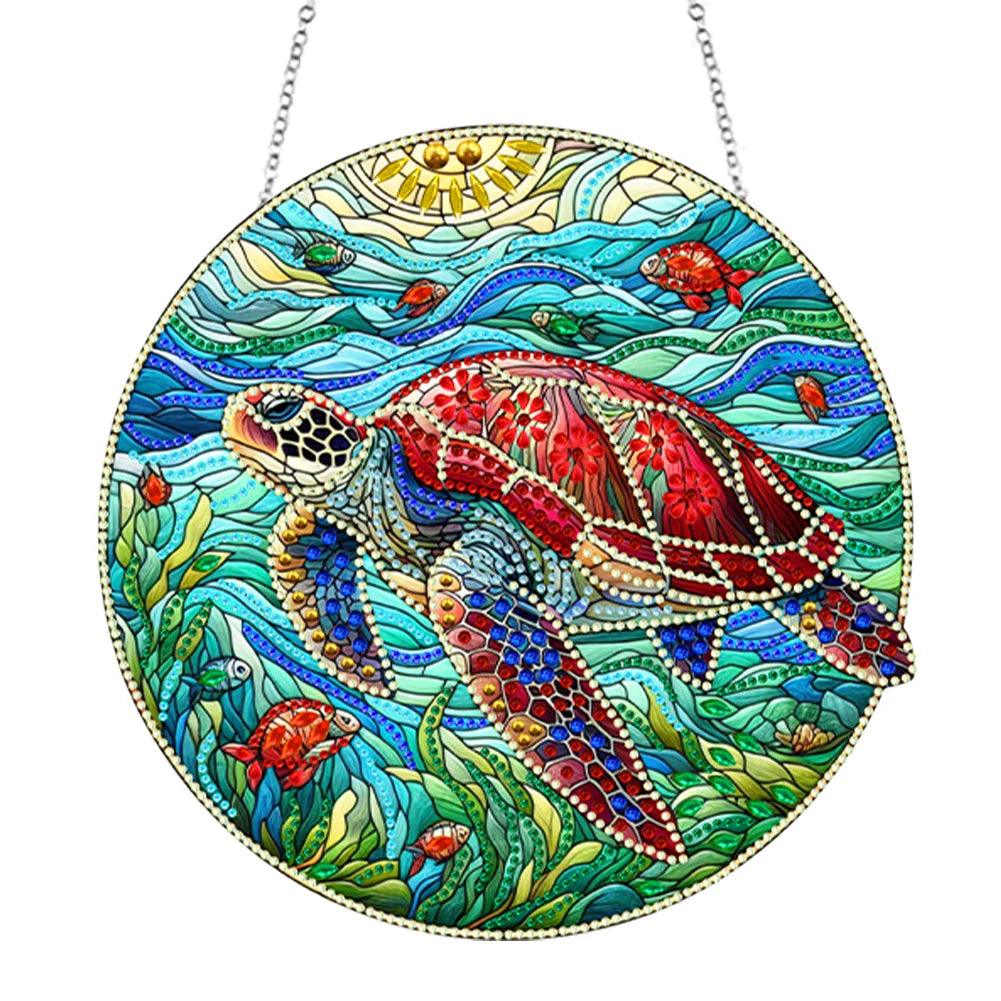 Accessoires - Dekorativer Wandbehang(Schildkröte) - diamondspainting