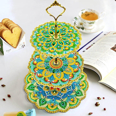 Accessoires- Dreischichtiger dreidimensionaler Speiseteller - Jetzt bei diamondspainting kaufen