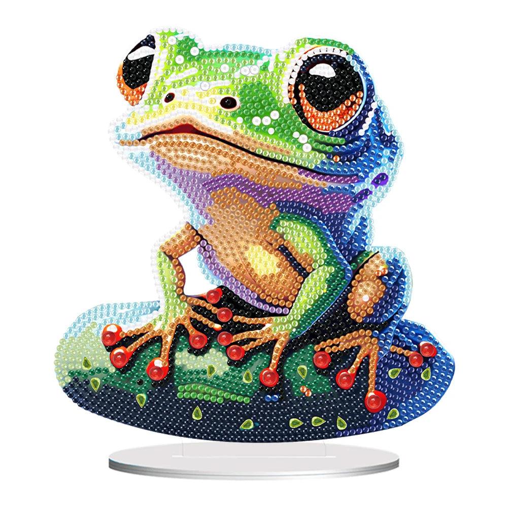 ACCESSOIRES - Schreibtisch - Dekorationsset (Großäugiger Frosch) - diamondspainting