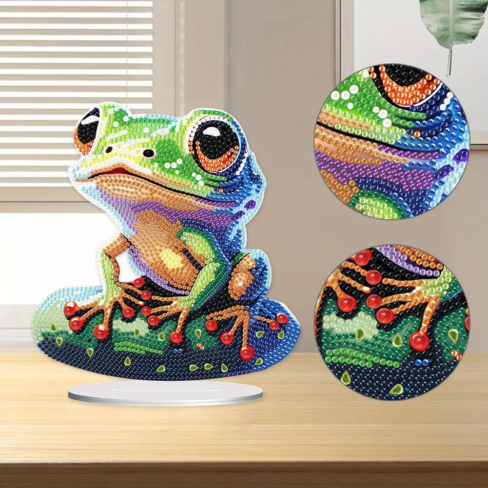 ACCESSOIRES - Schreibtisch - Dekorationsset (Großäugiger Frosch) - diamondspainting