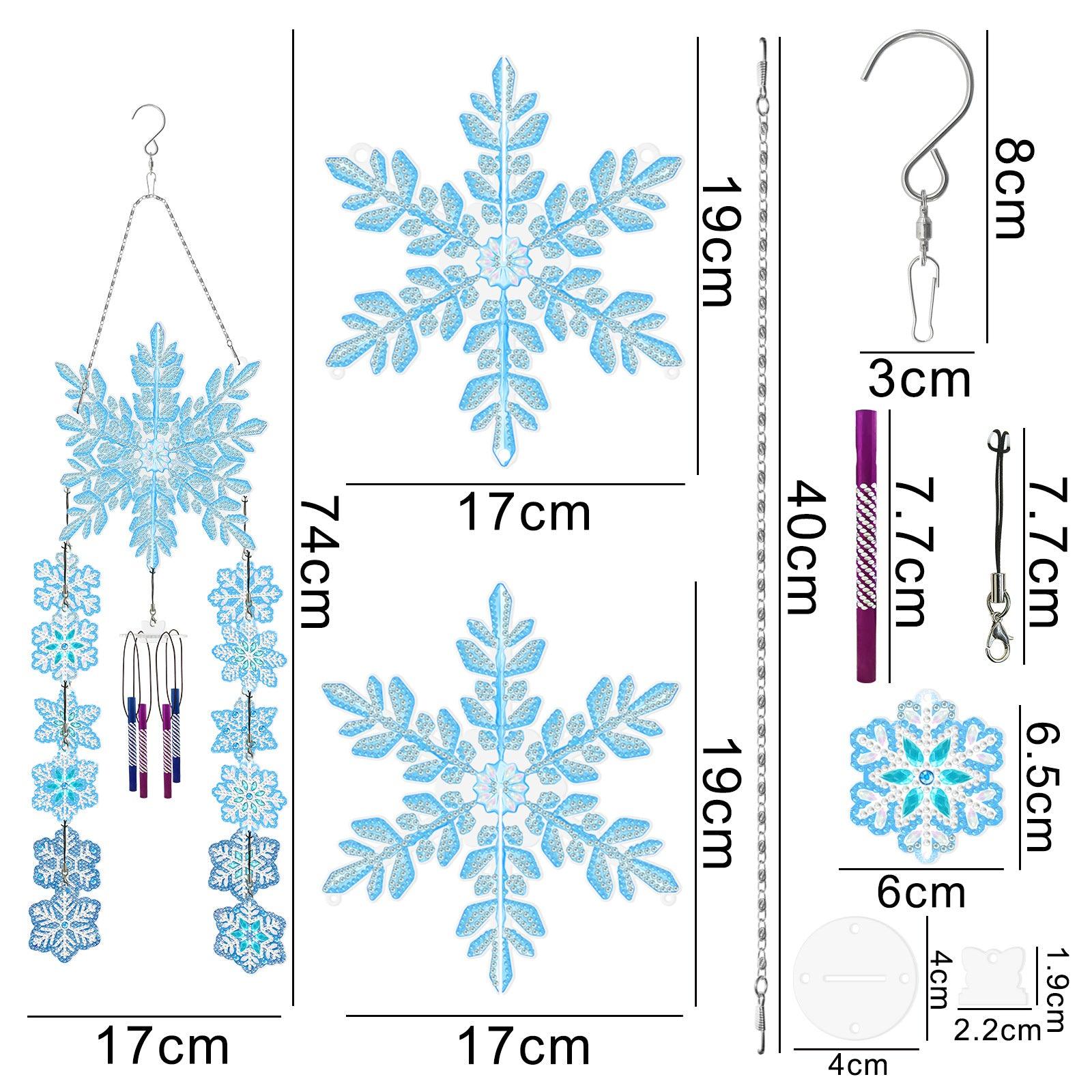 Accessoires - Wandbehänge（Schneeflocke） - diamondspainting