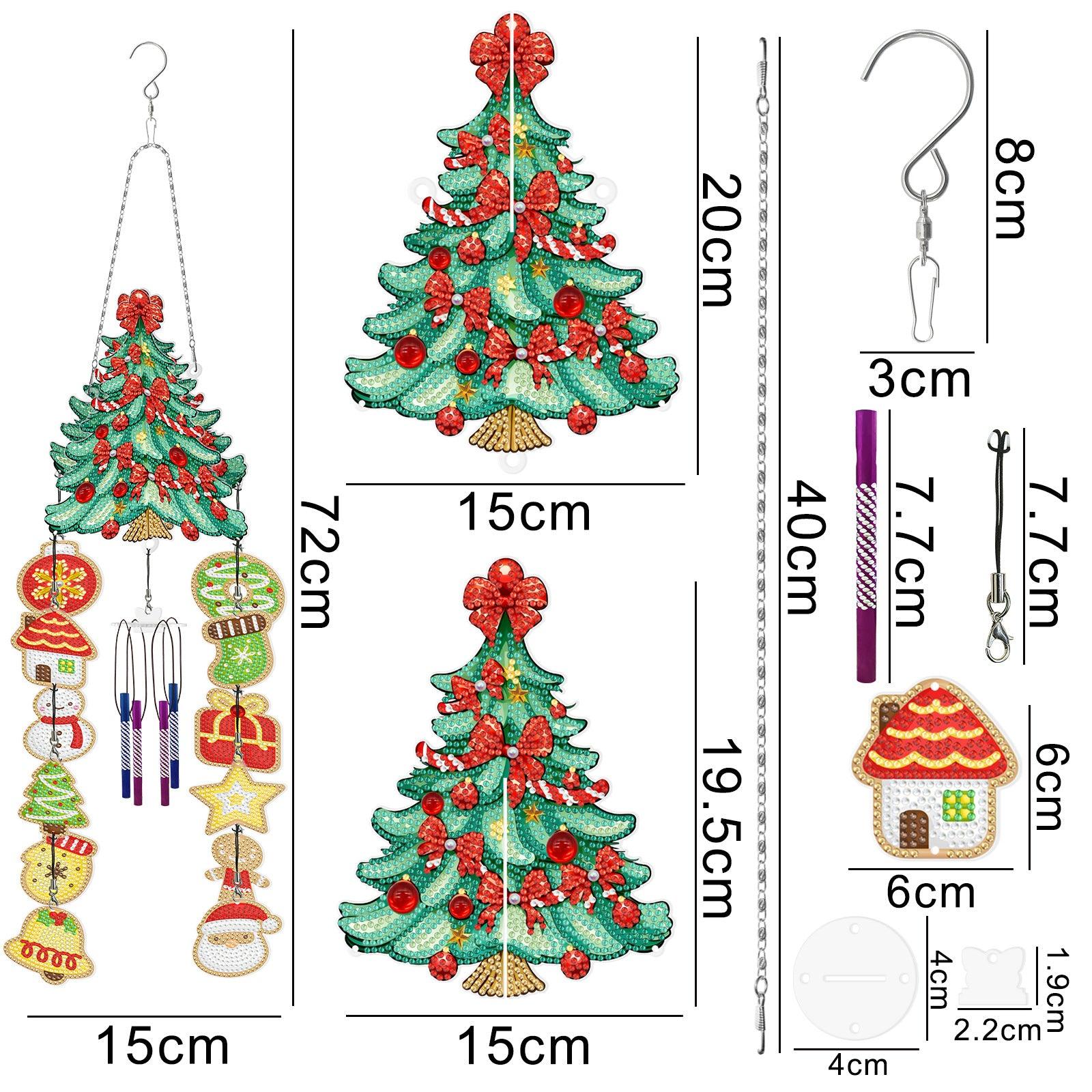 Accessoires - Wandbehänge（Weihnachtsbaum） - diamondspainting