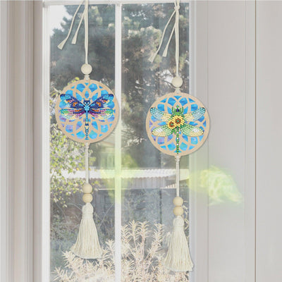 Accessoires- Wanddekoration, zweiteiliges Set（Blaugrüne Libelle） - Jetzt bei diamondspainting kaufen