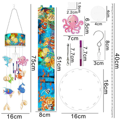 Accessoires-Windspiele（Fisch） - Jetzt bei diamondspainting kaufen