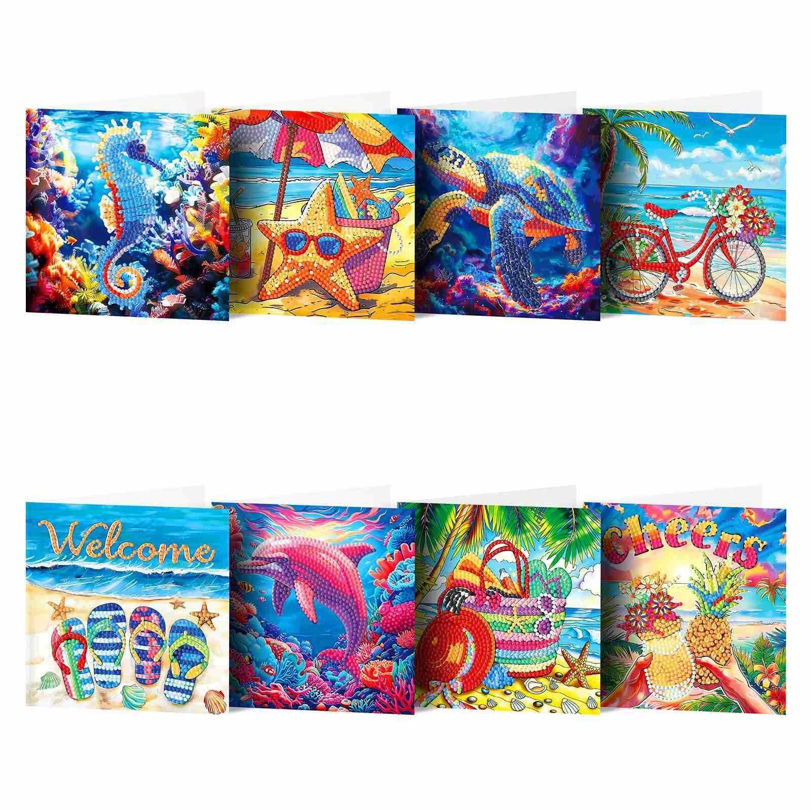 Accessories-Grußkarten-Set mit 8 Stück - Jetzt bei diamondspainting kaufen